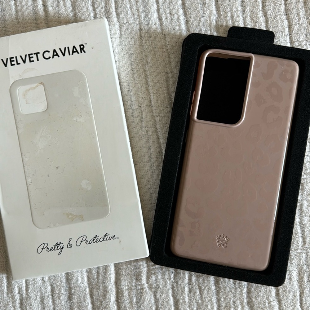 Samsung S21 Ultra Velvet Caviar Leopard print nude